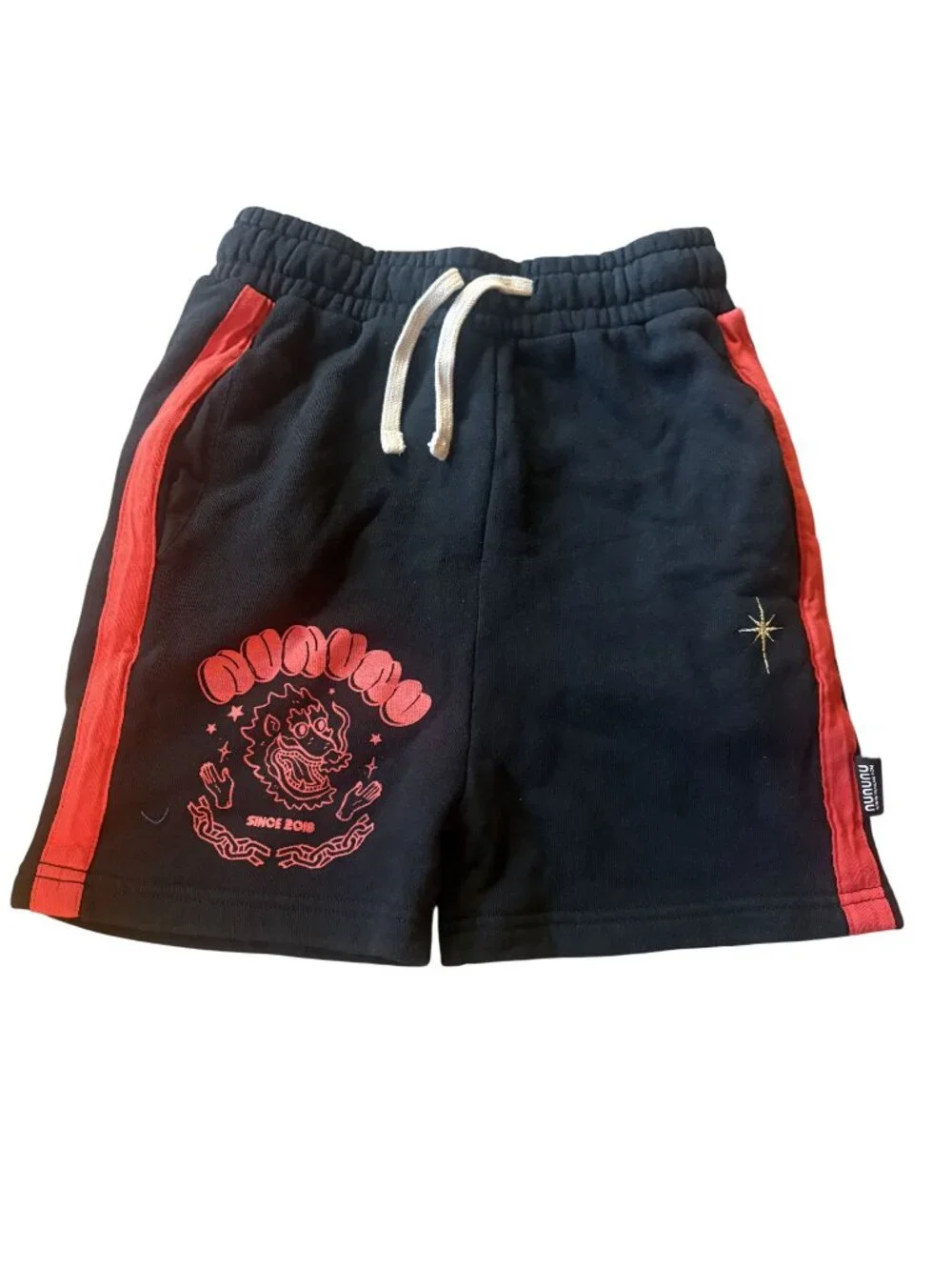 nununu Dragon Sweatshorts in Black